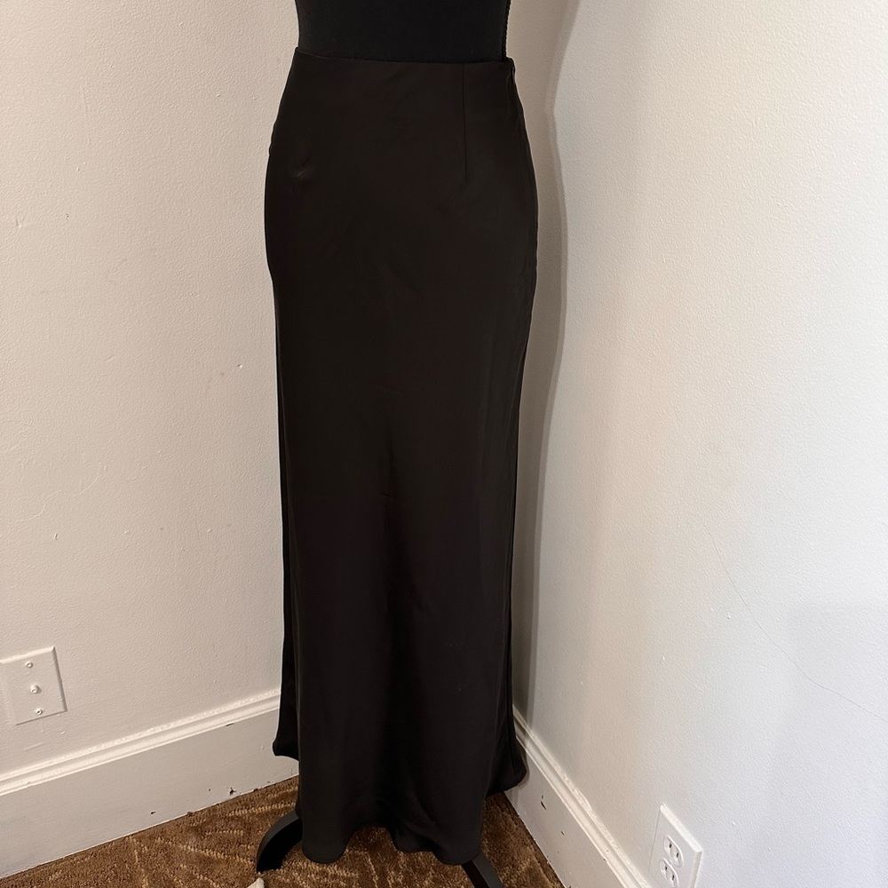 Commense maxi satin skirt